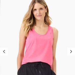 NIC+ZOE NWT Size Large Women's Tech Stretch Performance Tank - Pure Pink